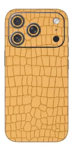 Exotic Gold Crocodile - Mobile 3M Premium Skins (Leather Series) design